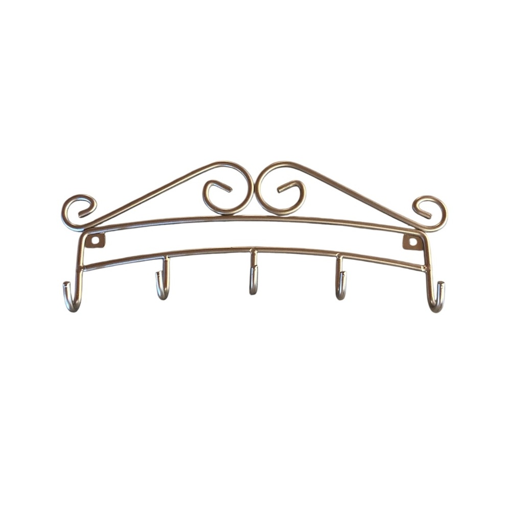 Elegant Silver Wall Hook Rack - Picture 2 of 5